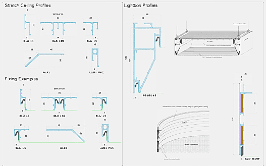 Stretch Ceiling Track System