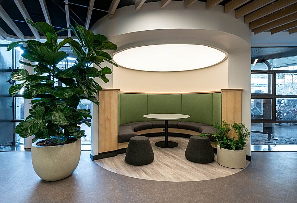 Lightboxes in meeting areas