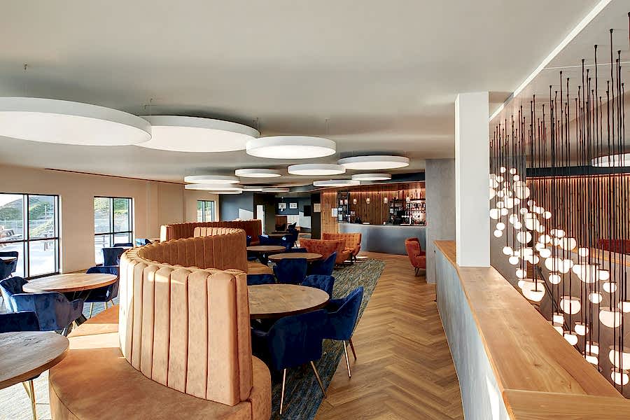 Light boxes in coffeeshop