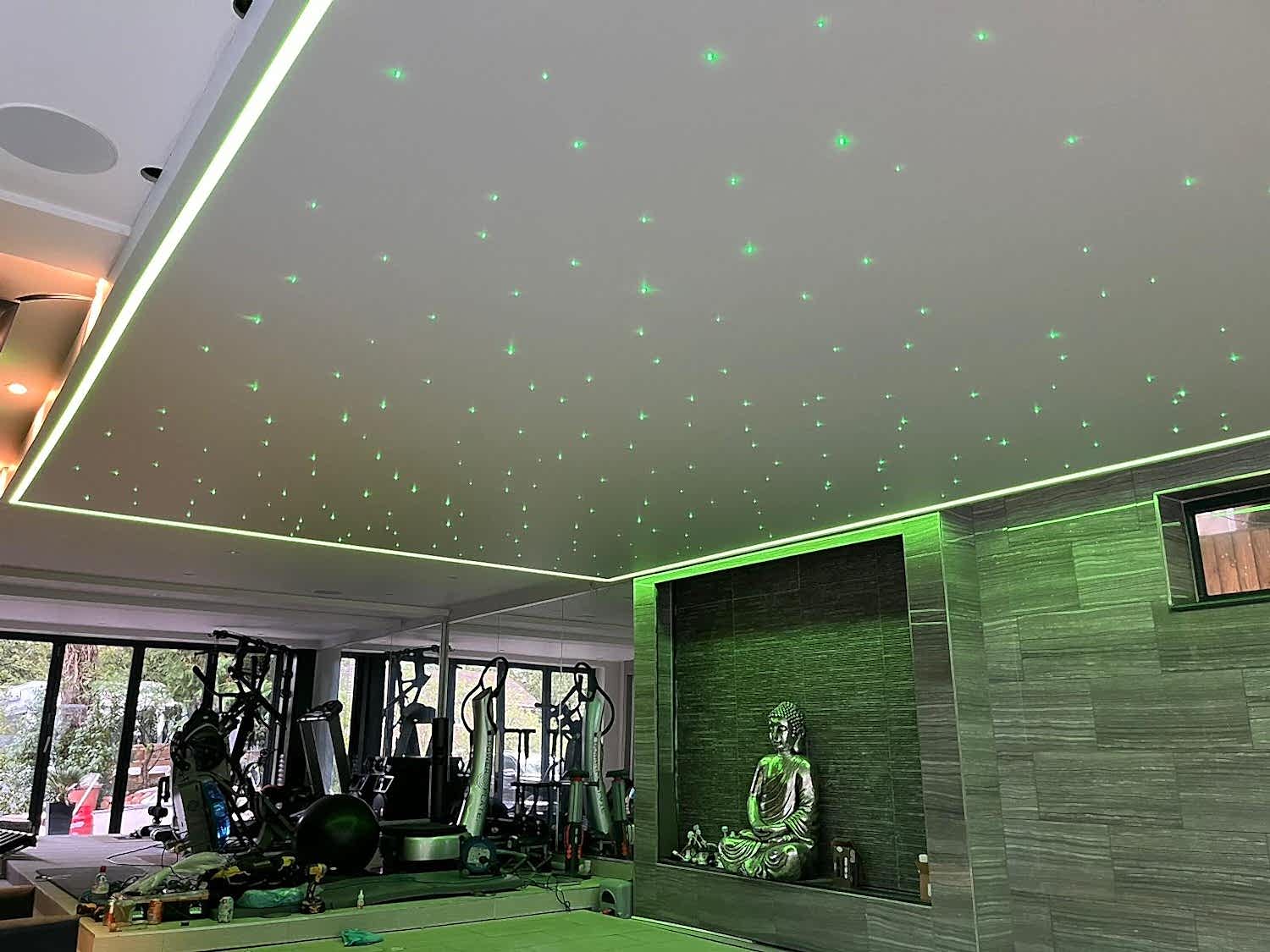 Star ceiling in the gym